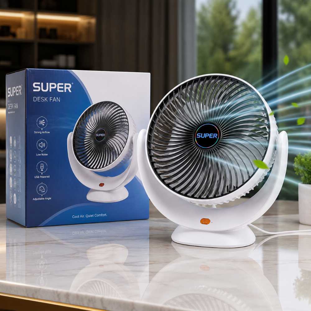 SUPER USB Desk Fan (Portable Mini Cooler)