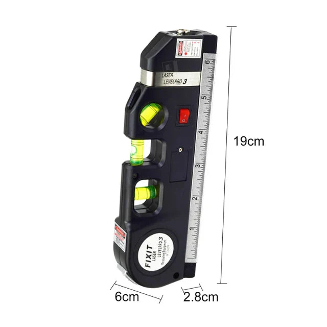 Laser level pro 3 dimensions - 19cm x 6cm x 2.8cm