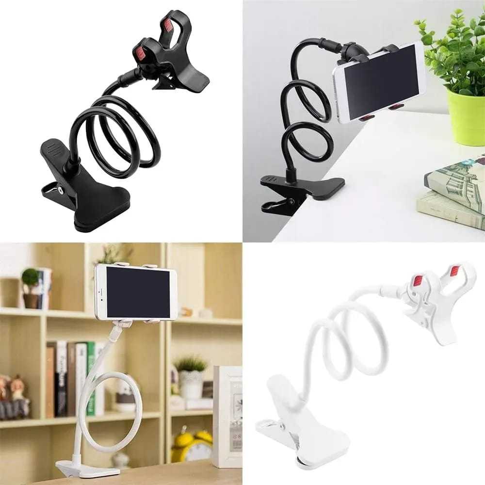 360° Flexible Gooseneck Mobile Phone Holder – Adjustable Desk &amp; Bed Stand