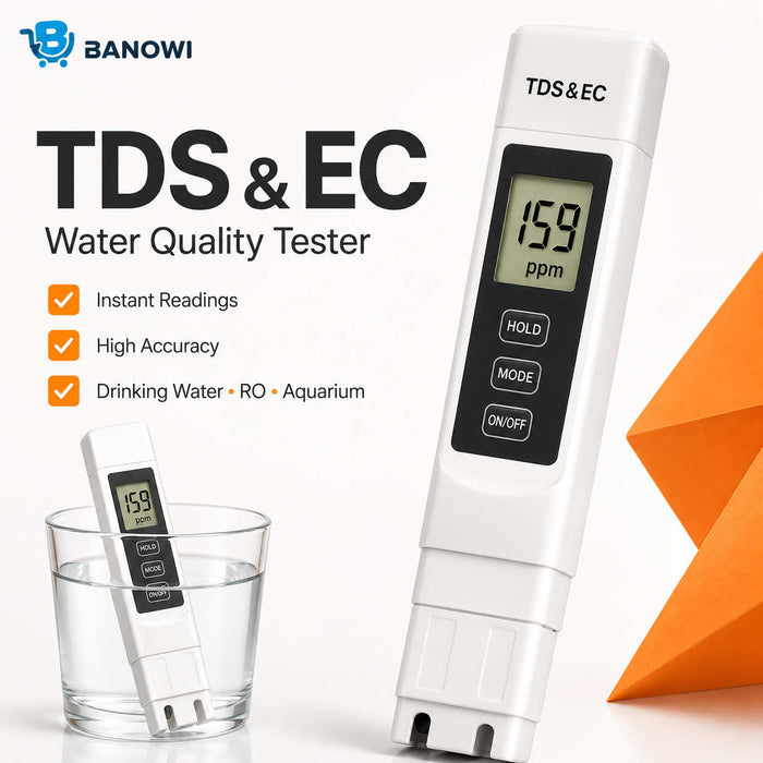 TDS Water Quality Tester Pen – Digital TDS & EC Meter for Drinking Water Purity